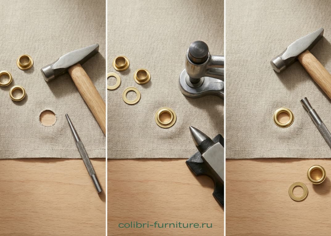 Как установить люверсы своими руками Как установить люверсы своими руками