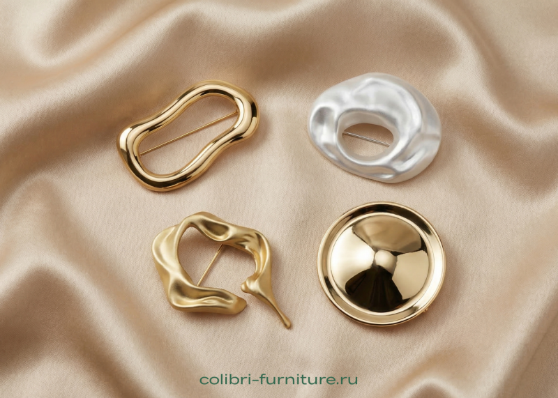 Виды материалов, используемых при изготовлении броши