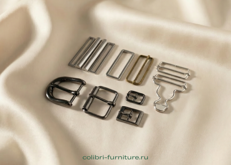Металлическая фурнитура для шитья: разновидности, особенности
