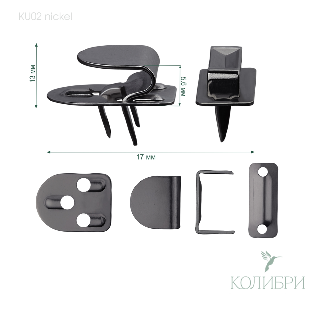 Крючки-кнопки и пробивные крючки на шипах