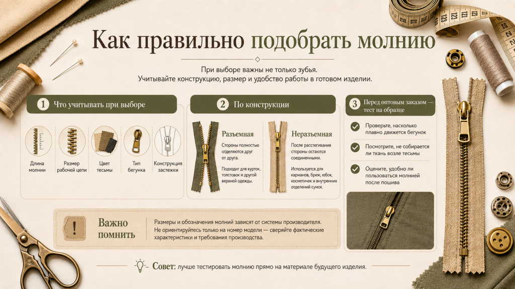 Гид по видам застёжек