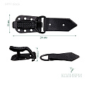 Декоративный крючок - MF71, чёрный, 10 шт