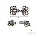 Декоративный крючок - MF15, никель, 10 шт