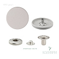 Кнопка установочная металлическая - KP01, серый 1, 50 шт