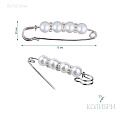 Булавки декоративные - BU165, серебро, 10 шт