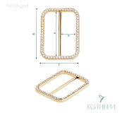 Декоративная пряжка - GP115, золото, 5 шт