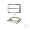 Пряжка металлическая - MR83, тёртое серебро, 3 шт