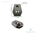 Фиксатор металлический - MFR03, никель, 25 шт