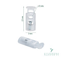 Фиксатор пластиковый - PFR02, прозрачный, 50 шт 
