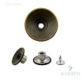 Пуговица джинсовая, фиксированный болт - DJ09, бронза, 50 шт