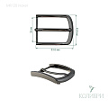Пряжка металлическая - MR120, никель, 3 шт