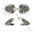 Зажим для кардигана - MF103, серебристый/серебристый, 5 шт