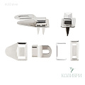 Крючок брючный установочный - KU03, серебро, 100 шт