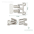 Декоративный крючок - MF18, серебро, 10 шт