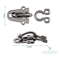 Декоративный крючок - MF17, никель, 10 шт
