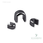 Ограничитель для металлических молний, верхний - OG02, никель, 50 шт