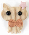 Украшение текстильное (пришивное) - LA505, бежевый, 10 шт