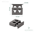 Фиксатор металлический - MFR10, никель, 25 шт