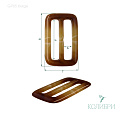 Пряжка пластиковая - GP65, бежевый, 10 шт