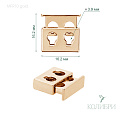 Фиксатор металлический - MFR10, золото, 25 шт