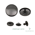Кнопка установочная металлическая - KP02, никель, 50 шт