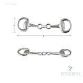 Украшение металлическое - MF12, серебро, 5 шт