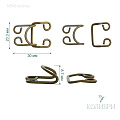 Крючок-застежка - MF45, бронза, 30х20.3х8.7 мм, 25 шт