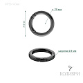 Кольцо металлическое - MF56, никель, 10 шт