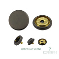 Кнопка установочная металлическая - KP11, никель, 50 шт