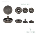 Кнопка установочная металлическая - KP26, состаренное серебро, 50 шт