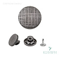 Пуговица джинсовая, плавающий болт - DJ06, никель, 50 шт