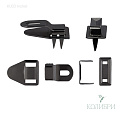Крючок брючный установочный - KU03, никель, 100 шт