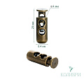 Фиксатор пластиковый - PFR03, бронза, 50 шт