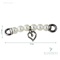 Украшение металлическое - MF07, никель, 5 шт