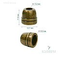 Наконечник металлический - MNK02, бронза, 50 шт