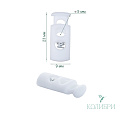 Фиксатор пластиковый - PFR02, матовый белый, 50 шт