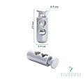 Фиксатор пластиковый - PFR03, матовое серебро, 50 шт