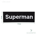 Украшение текстильное (пришивное) - LA566, бело-чёрный, 10 шт