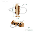 Фиксатор металлический - MFR11, золото, 25 шт