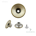 Пуговица джинсовая, фиксированный болт - DJ09, серебро, 50 шт