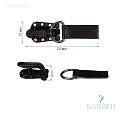 Декоративный крючок - MF27, чёрный, 10 шт