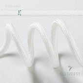 Шнур круглый п/э - SHR07, белый/белый, 150 м