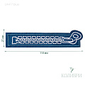 Термоаппликация - LA417, синий, 10 шт