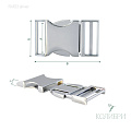 Пряжка фастекс металлический - FM03, серебро, 3 шт