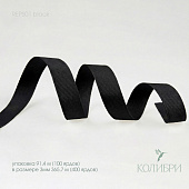 Репсовая лента п/э - REPS01, чёрный, 91.4 м (100 ярдов) / 365.7 м (400 ярдов)
