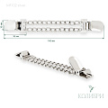 Зажим для кардигана - MF102, серебро, 5 шт