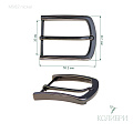 Пряжка металлическая - MR82, никель, 3 шт