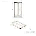 Рамка-регулятор - MF60, серебро, 10 шт