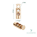 Фиксатор металлический - MFR15, золото, 25 шт