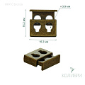 Фиксатор металлический - MFR10, бронза, 25 шт